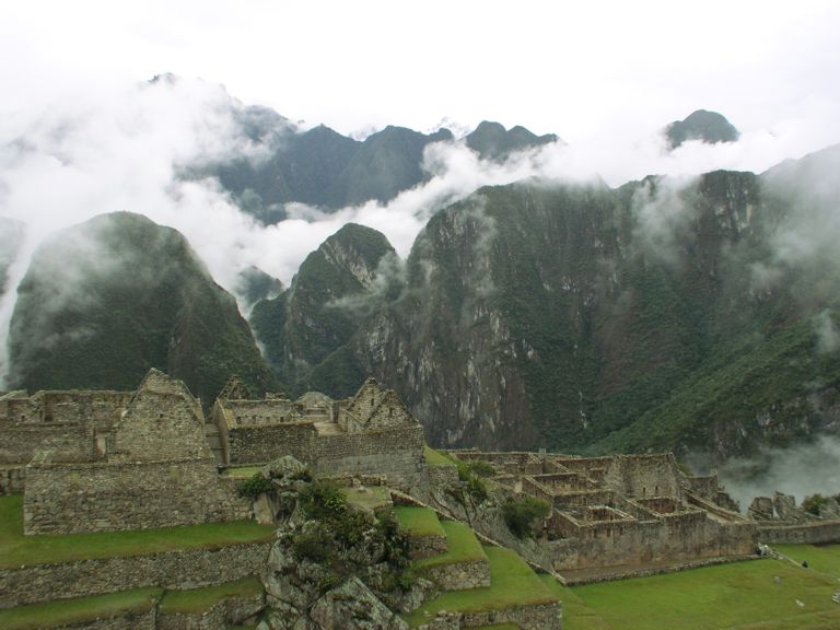 Machu Picchu and clouds